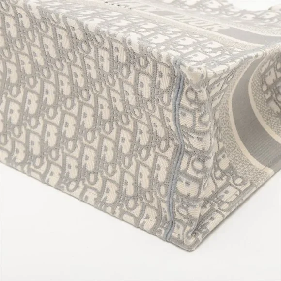 SOLD OUT ❌Christian Dior Medium Book Tote canvass Tote bag Grey - Picture 6 of 12